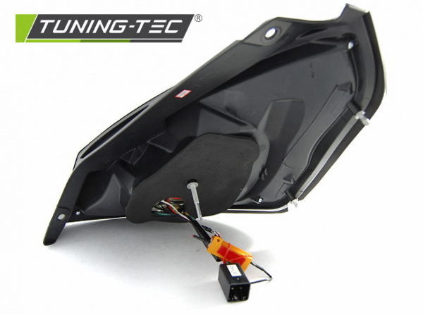 LED Lightbar Design Rückleuchten für Ford Fiesta MK7 08-12 chrom mit LED Blinker